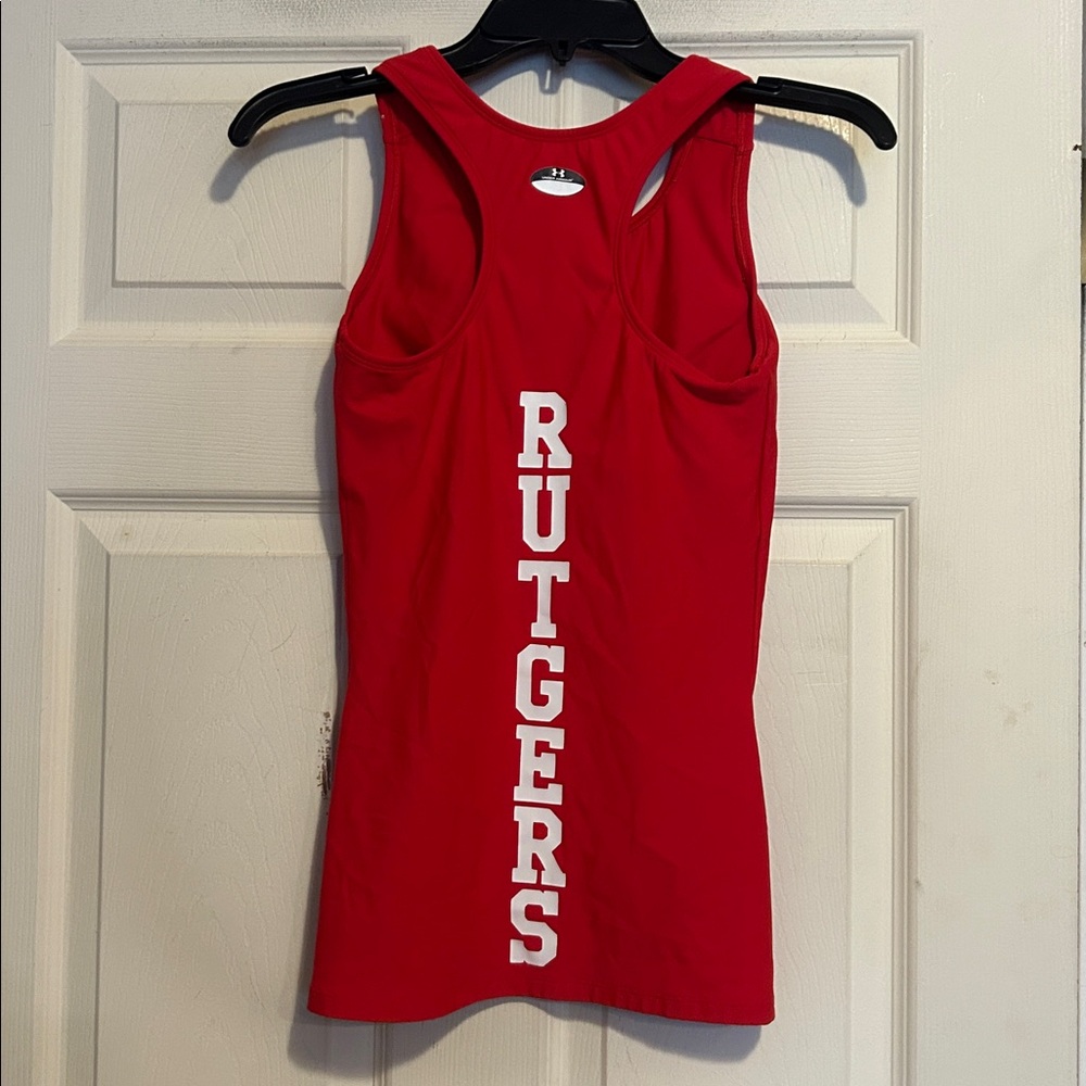 Under Armour Red Racerback Rutgers Tank Top Size Small - Picture 5 of 6